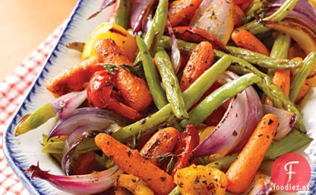 Popurrí de Verduras Asadas de Primavera