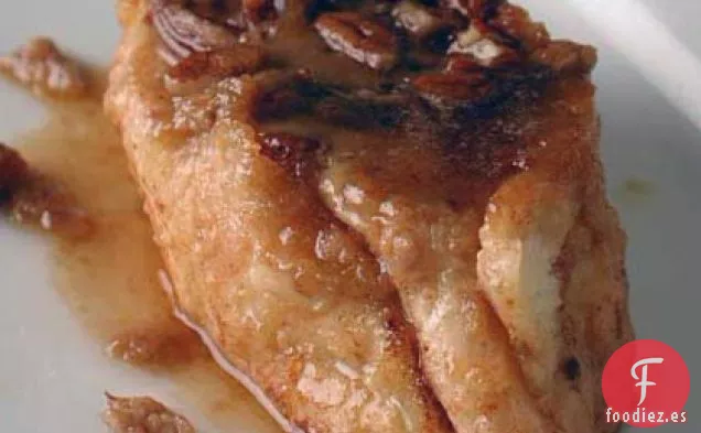 Cazuela de Tostadas Francesas de Naranja y Nuez