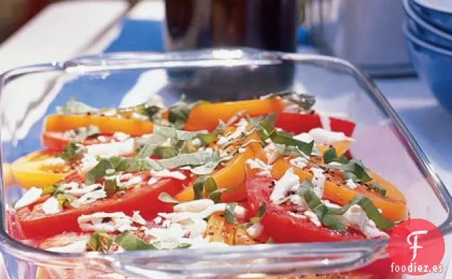 Ensalada de Tomate, Albahaca y Mozzarella Fresca