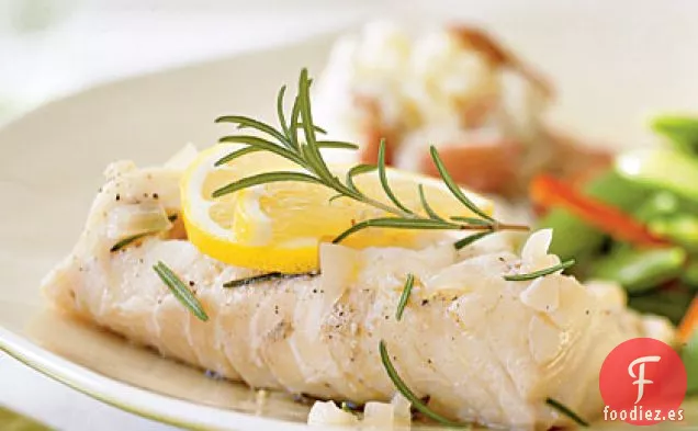 Bacalao con infusión de romero