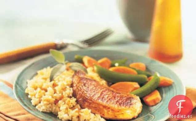 Sartén de Arroz y Cerdo Glaseado Rápido