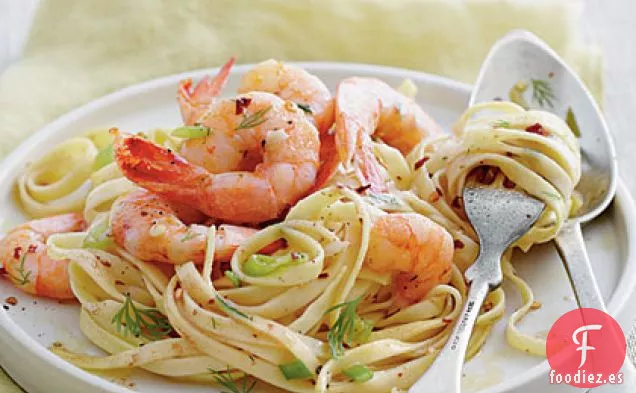 Linguini de Destino de Camarones