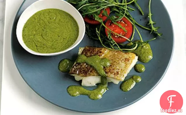 Bacalao Asado Con Salsa Verde