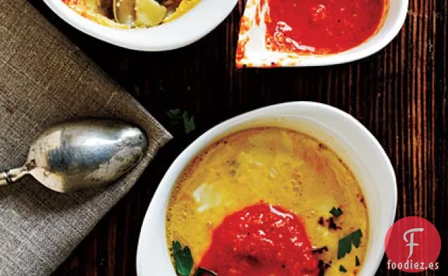 Tortilla Española con Salsa Romesco