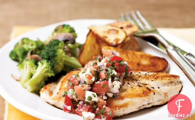 Pechugas de Pollo con Salsa de Tomate y Gorgonzola