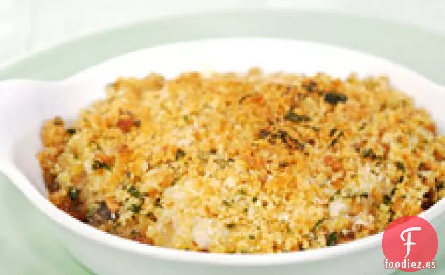 Gratinado De Ostras, Berenjenas Y Tasso