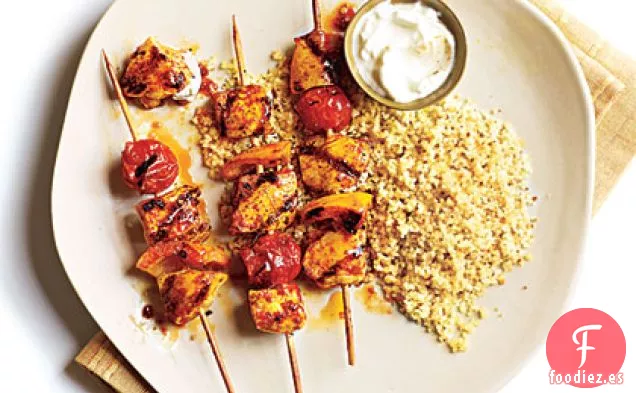 Pinchos de Pollo Marroquíes Picantes