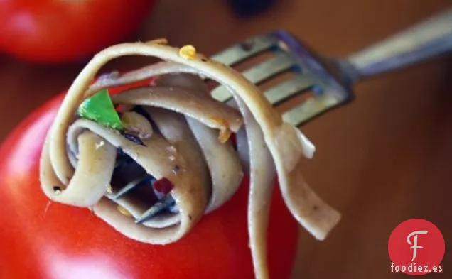 Pasta Con Salsa De Anchoas y nueces