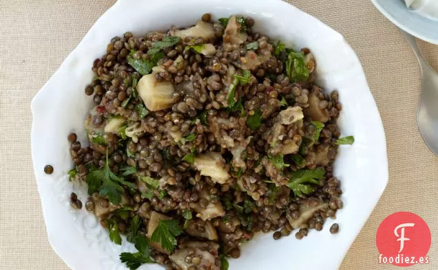 Ensalada de Berenjena y Lentejas