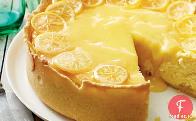 Tarta de Queso con Barra de Limón