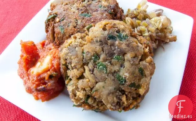 Pasteles de Berenjena a La Parrilla Italianos