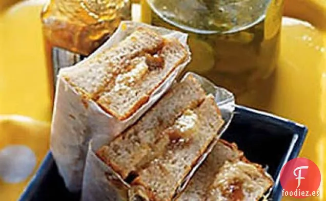 Queso cheddar y Chutney en Masa madre