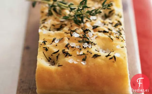 Focaccia de Tomillo y Ajo