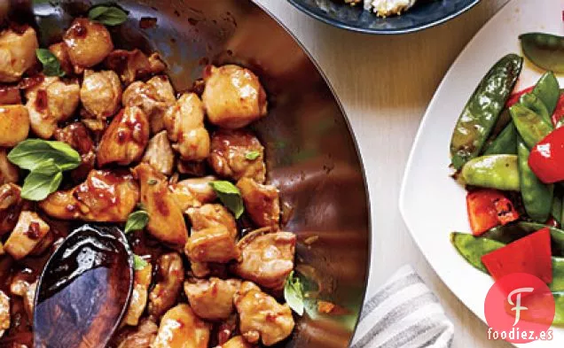 Pollo con Albahaca Picante