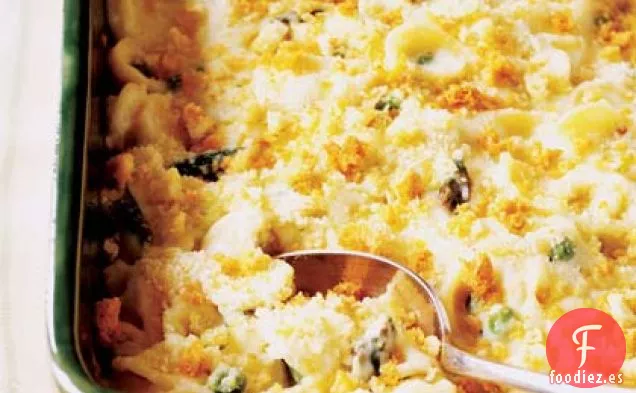 Macarrones con Queso de Verduras de Primavera