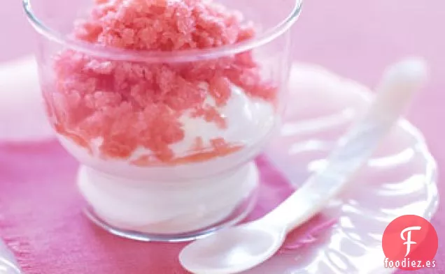 Granizado de Fresa con Crema Batida