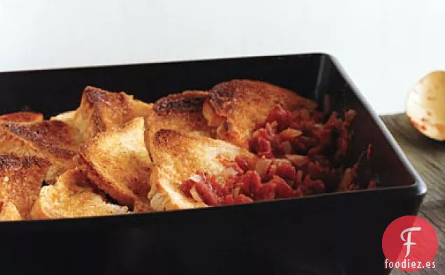 Tomates al Horno con Pan Crujiente