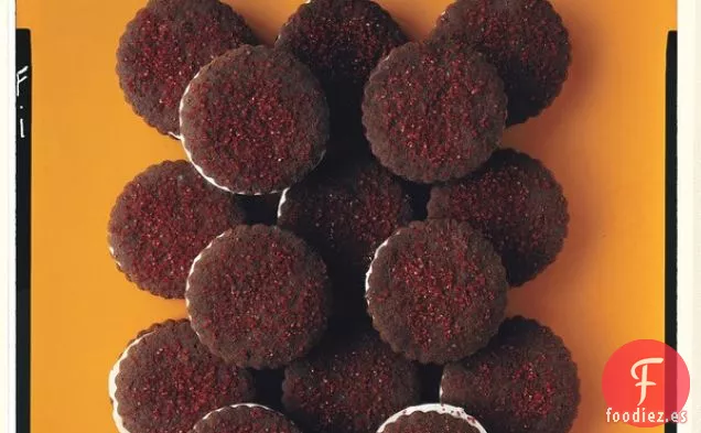 Galletas de Sándwich de Doble Chocolate