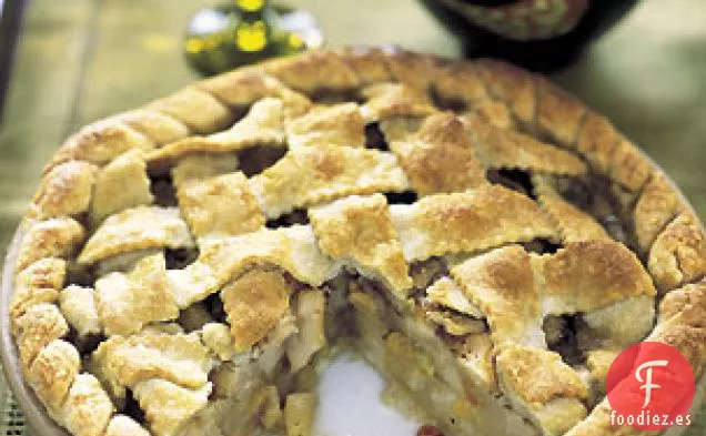 Pastel de Celosía con Peras y Mantequilla Marrón de Vainilla