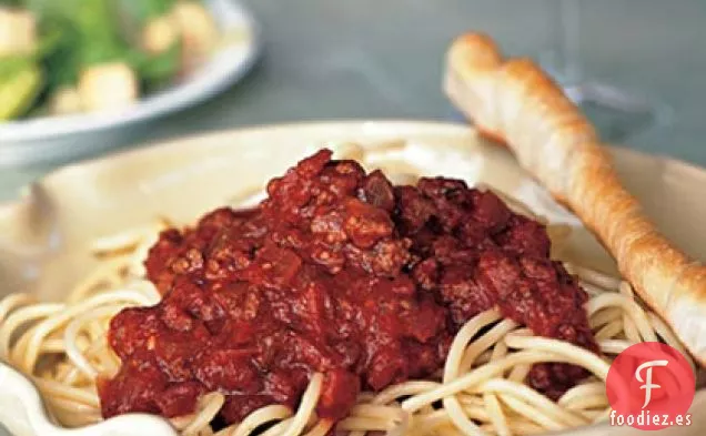 Espaguetis con Salsa de Carne