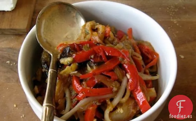 Condimento De Berenjena Asada Y Pimienta