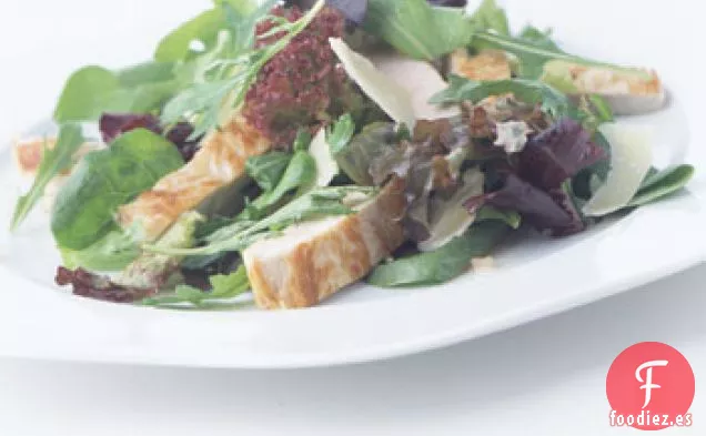 Chuleta de Pavo y Ensalada de Parmesano