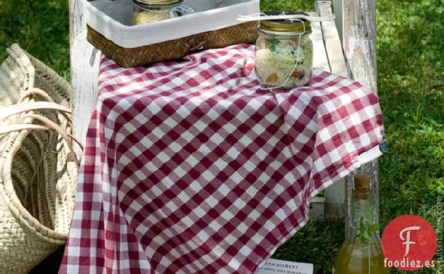 Cuscús De Maíz Y Arroz Con Pepitas De Berenjena