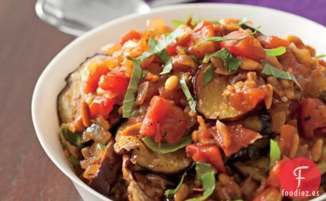 Berenjena Al Horno Con Chutney De Tomate