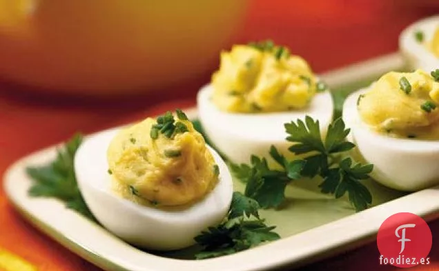 Huevos Rellenos de Estragón y Cebollino