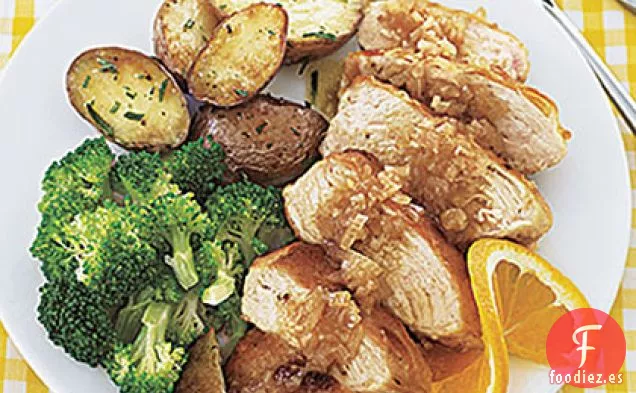 Pechugas de Pollo de Naranja y Balsámico