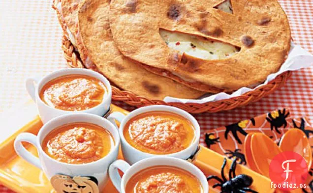 Quesadillas de Jack-o-lantern