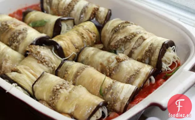 Rollatini De Berenjena Con Capellini