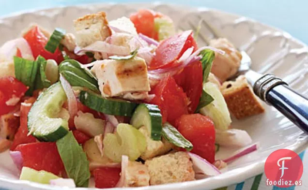 Panzanella Rápida con Pollo