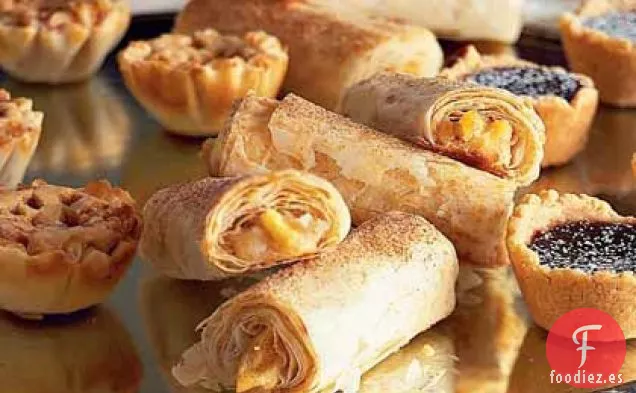 Rollitos de Manzana y Queso Crema