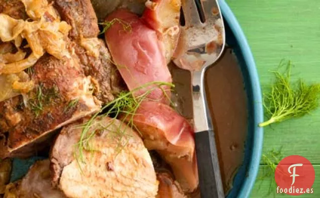 Asado de Cerdo con Manzanas