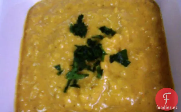 Sopa Cremosa de Calabaza al Curry