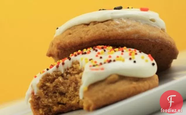 Galletas de Calabaza con Glaseado de Queso Crema