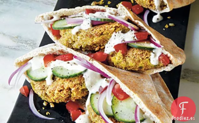Mini Sándwiches de Bolsillo de Falafel