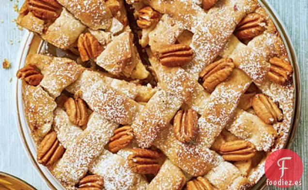 Tarta de Arándano y Manzana con Corteza de Galletas de Mantequilla de Nuez