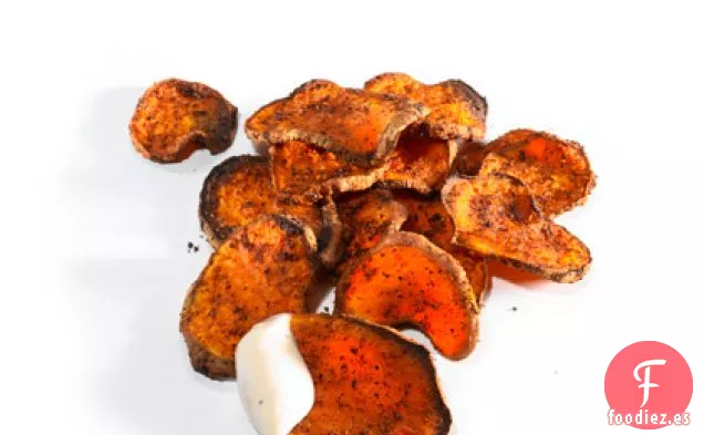Patatas Fritas de Camote Asadas al Horno con Salsa Ranch