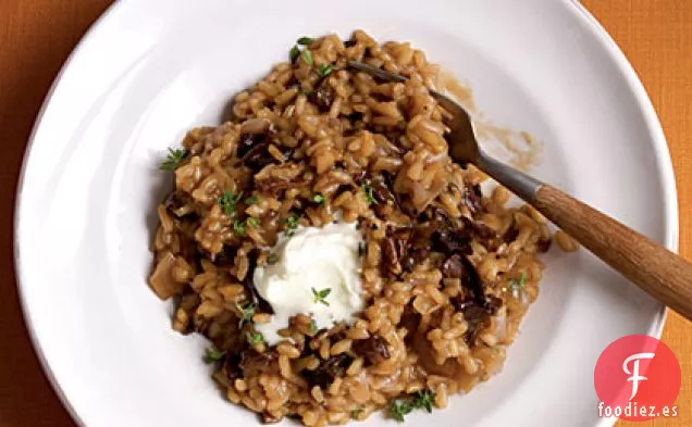 Risotto con Champiñones Porcini y Mascarpone