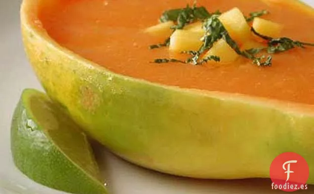 Sopa de Papaya y Lima