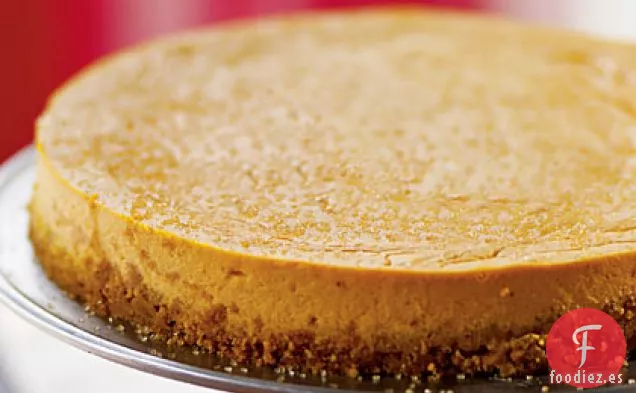 Pastel de Queso con Calabaza y Jengibre