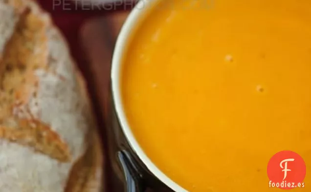 Sopa De Calabaza Con Lentejas