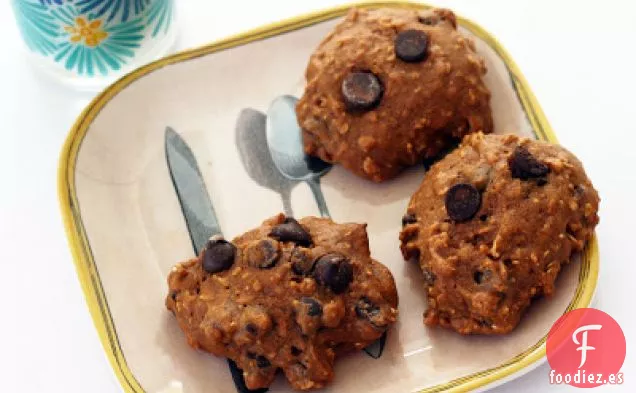 Galletas de Calabaza de Avena con Chispas de Chocolate