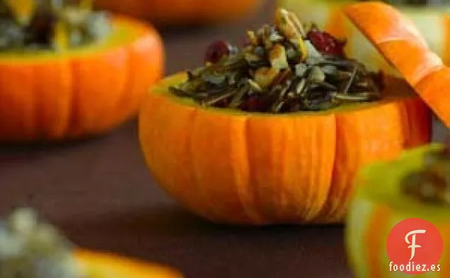 Calabazas Rellenas de Arroz Salvaje