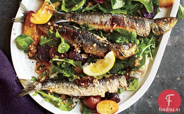 Ensalada Portuguesa de Sardina y Patata con Rúcula