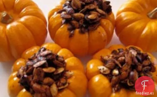 Semillas de Calabaza de Especias de Otoño Tostadas Calientes