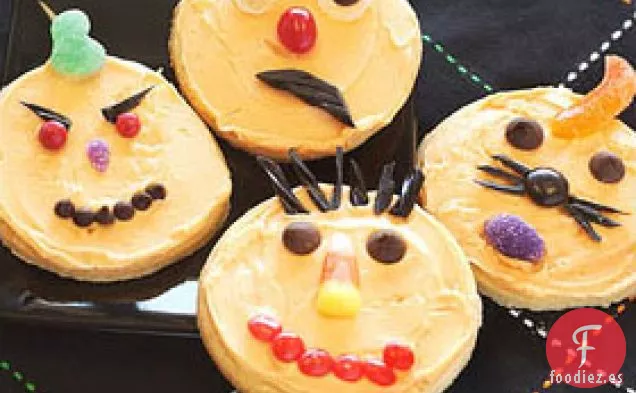 Escarcha En Las Galletas De Calabaza