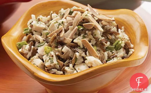 Ensalada de Pollo y Arroz Salvaje con Vinagreta de Naranja y Mango